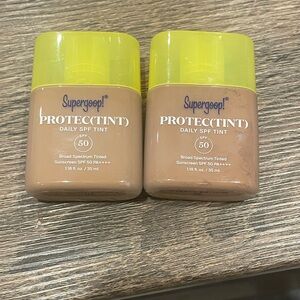 NEW- 2 pack of Supergoop! Protect(Tint) Daily SPF 50 Tint 40W Medium Deep Golden